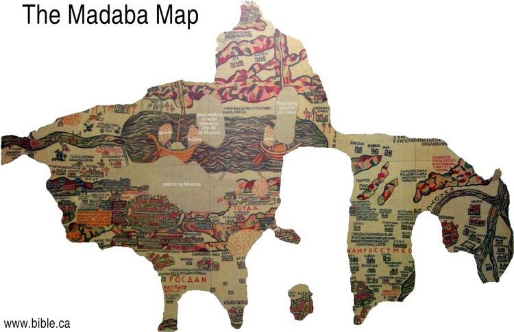Madaba Map The quotMadaba mapquot mosaic floor 542 AD St George39s Orthodox church