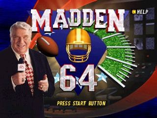 Madden Football 64 Madden Football 64 USA ROM lt N64 ROMs Emuparadise