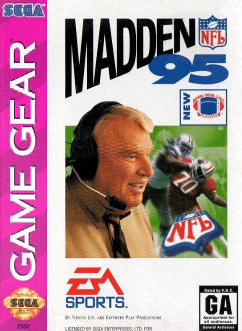 Madden NFL '95 Play Madden NFL 3995 Sega Game Gear online Play retro games online