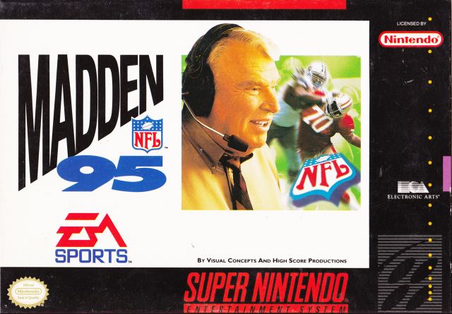 Madden NFL '95 Madden NFL 95 Box Shot for Super Nintendo GameFAQs