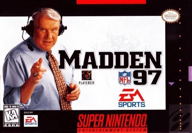 Madden NFL 97 Madden NFL 97 Box Shot for Super Nintendo GameFAQs