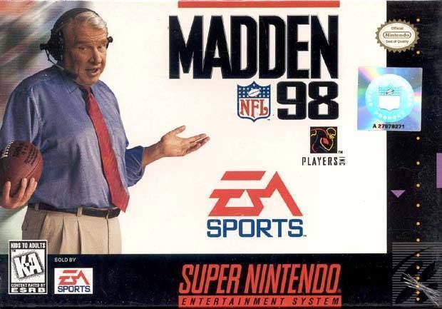 Madden NFL 98 Madden NFL 98 Box Shot for Super Nintendo GameFAQs