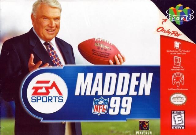 Madden NFL 99 Madden NFL 99 Box Shot for Nintendo 64 GameFAQs
