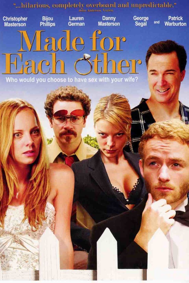 Danny Masterson, Patrick Warburton, Christopher Masterson, Bijou Phillips, and Lauren German in the movie poster of the 2009 film Made for Each Other