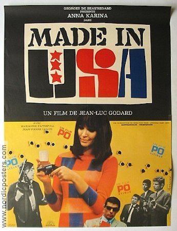 Made in U.S.A. (1966 film) Made in USA poster France 1966 Marianne Faithfull director JeanLuc