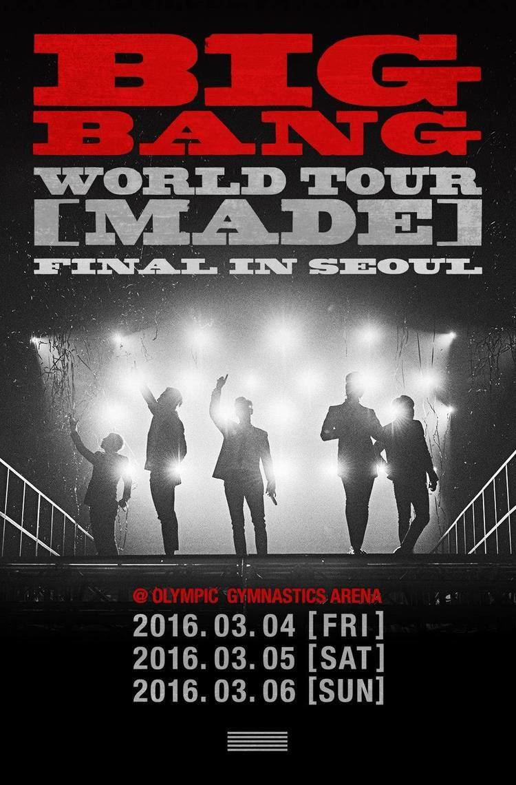 MADE World Tour Big Bang announce their final tour dates for 39MADE39 world tour