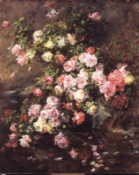 Madeleine Lemaire Roses Madeleine Lemaire as art print or hand painted oil