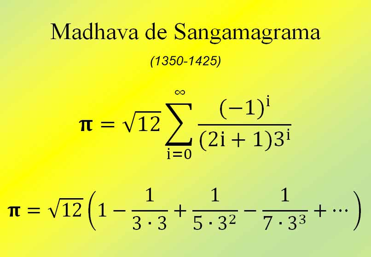 Madhava of Sangamagrama C C CNET Approximations de Pi Formule de