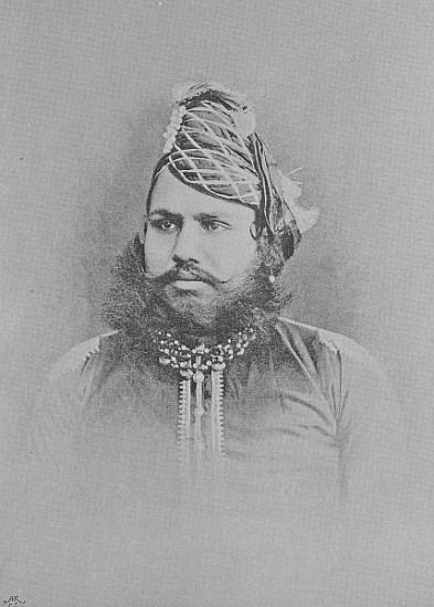 Madho Singh I Maharaja Sawai Madho Singh II after English photographer as art
