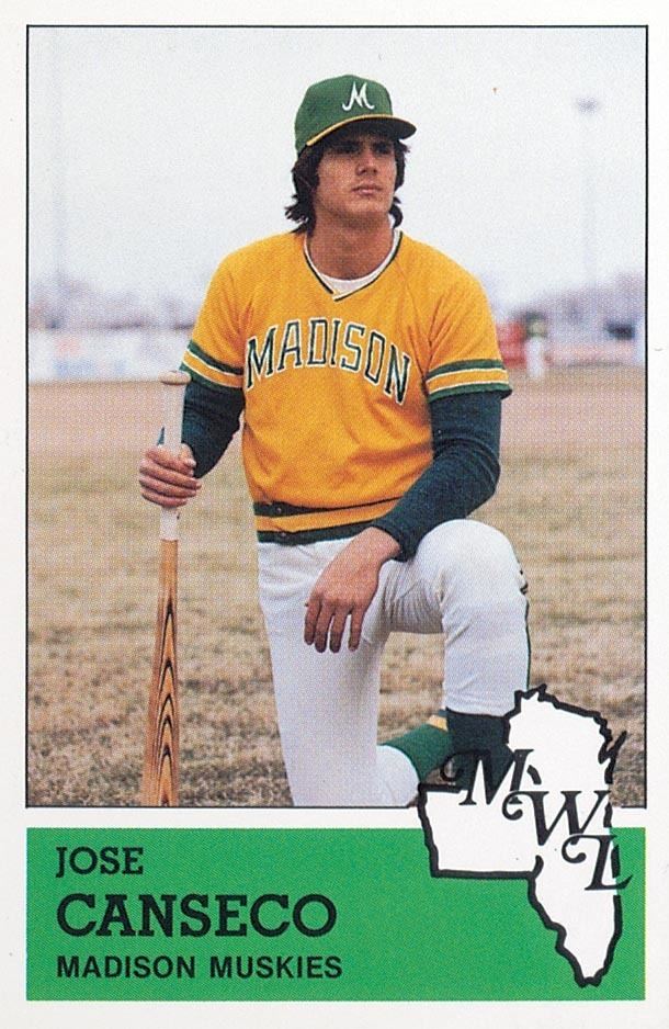 Madison Muskies 1983 Madison Muskies Fritsch 13 Jose Canseco NMMT