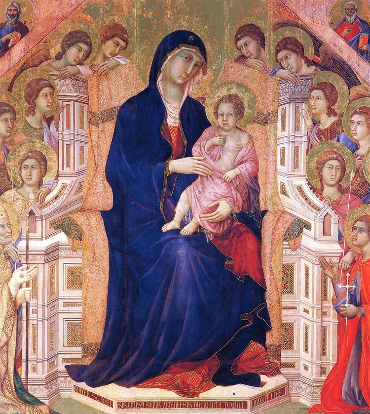 Madonna and Child (Duccio) Madonna and Child on a throne 1308 1311 Duccio WikiArtorg