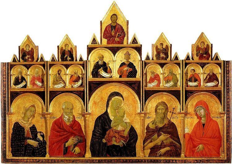 Madonna and Child with saints polyptych (Duccio)