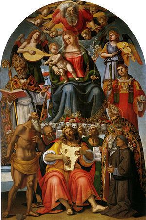 Madonna and Child with Saints (Signorelli, Arezzo) httpsuploadwikimediaorgwikipediacommonsthu