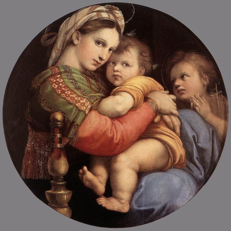 Madonna della seggiola Madonna della Seggiola Sedia Raphael Original painting ca