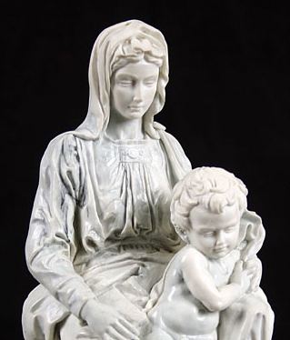 Madonna of Bruges Madonna of Bruges by Michelangelo madonna and child statues