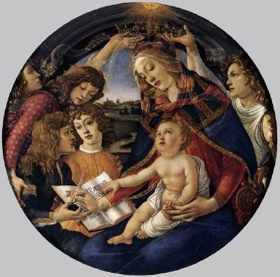 Madonna of the Magnificat Web Gallery of Art searchable fine arts image database