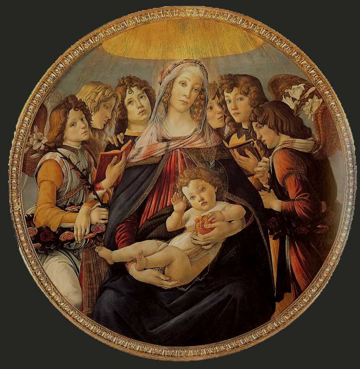 Madonna of the Pomegranate Madonna of the Pomegranate by Sandro Botticelli