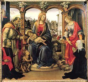 Madonna with Child and Saints (Filippino Lippi) httpsuploadwikimediaorgwikipediacommonsthu
