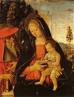 Madonna with Writing Child and St. Jerome httpsuploadwikimediaorgwikipediacommonsthu