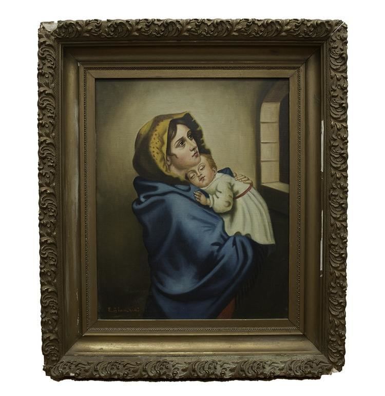 Madonnina (painting) After Roberto Ferruzzi quotMadonninaquot Oil on Canvas EBTH