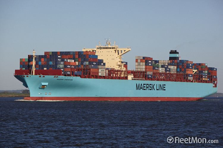 Maersk Eindhoven Photo of MAERSK EINDHOVEN IMO 9456771 MMSI 538004006 Callsign