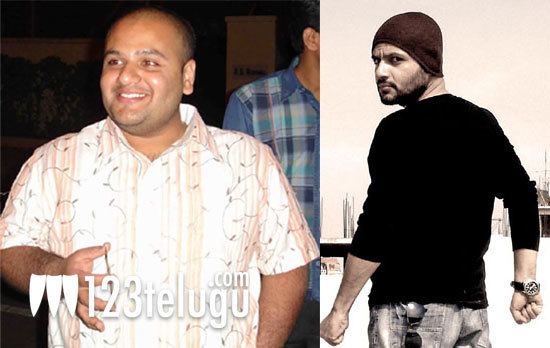 On the left, Maganti Ramji wearing a polo shirt with a man on his back wearing a checkered shirt. On the right, Maganti Ramji wearing a black shirt, a cap, a watch with sunglasses on his pants.