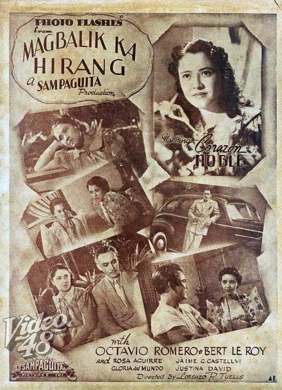 Rosa Aguirre, Corazon Noble, Lorenzo P. Tuells, Octavio Romero, and Jamie Castellvi in Magbalik ka, hirang (1940)