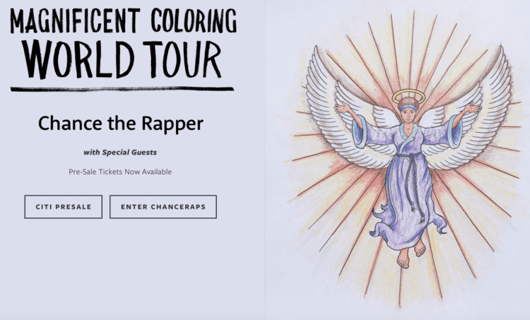 Magnificent Coloring World Tour Chance The Rapper Announces 39Magnificent Coloring World Tour39 TOUR