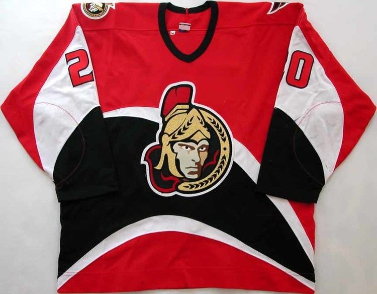 Magnus Arvedson 199899 Magnus Arvedson Ottawa Senators Game Worn Jersey