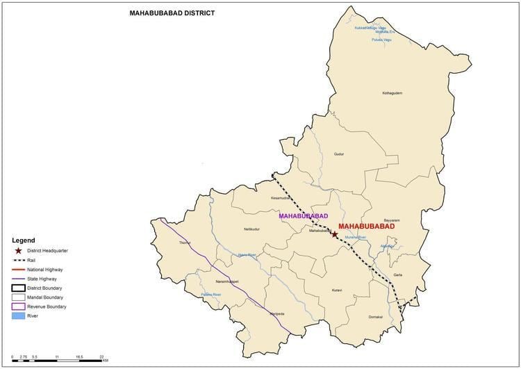 Mahabubabad district Mahabubabad District Map Mandals Assembly Constituencies in