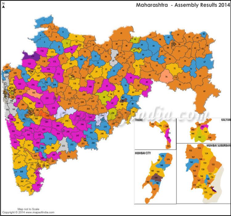 Maharashtra Legislative Assembly election, 2014 wwwmapsofindiacomassemblypollsmaharashtramaha