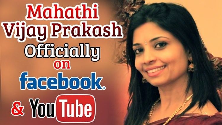 Mahathi Vijay Prakash is officially on facebook and youtube