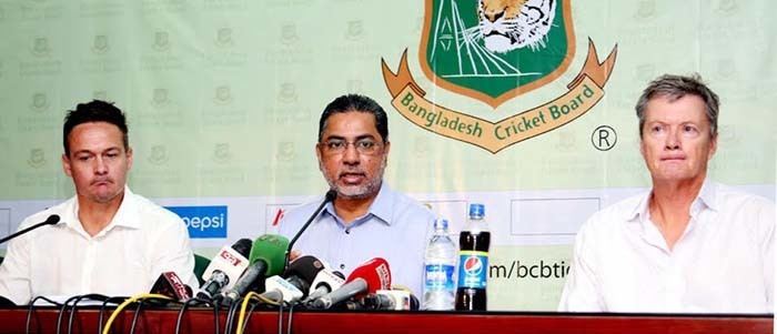 Mahbub Anam Bangladesh Cricket Board BCB vice president Mahbub Anam addressing