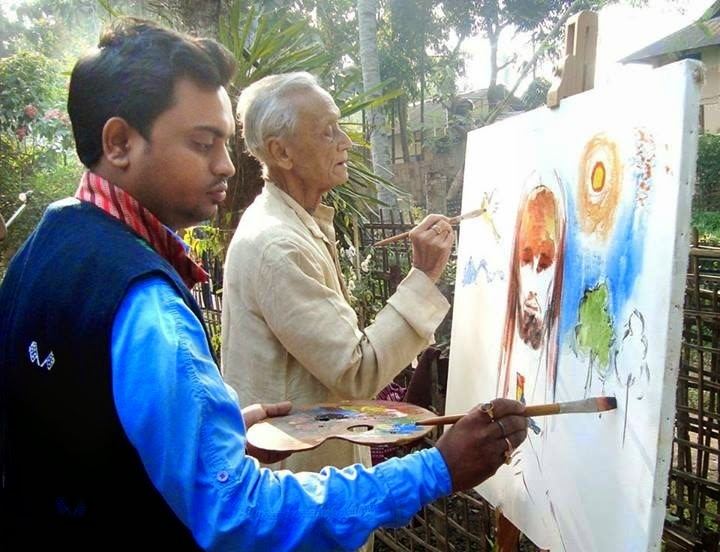 Mahim Bora Portrait Mahim Bora Artist Sujit Das