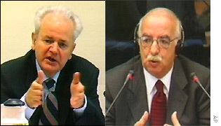 Mahmut Bakalli BBC News EUROPE Milosevic crossexamination Excerpts