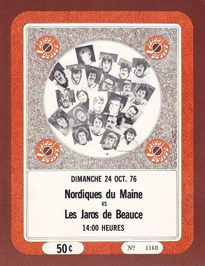 Maine Nordiques Beauce Jaros vs Maine Nordiques October 24 1976 Fun While It