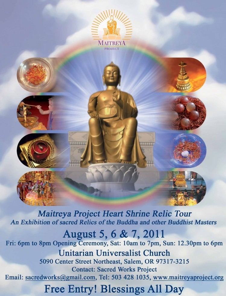 Maitreya Project This Friday Buddhist Maitreya Project Heart Shrine Relic Tour