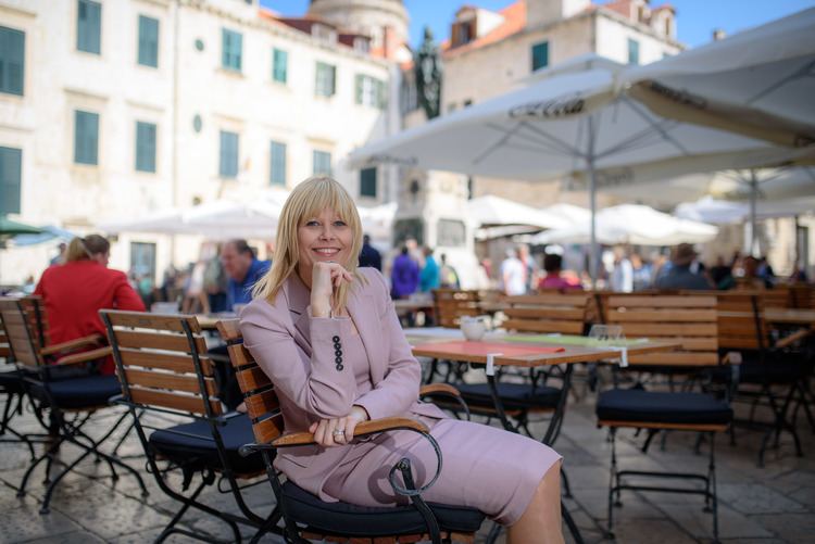 Maja Ruth Frenkel Golf Park Dubrovnik Business talk whit the richiest Croat Maja