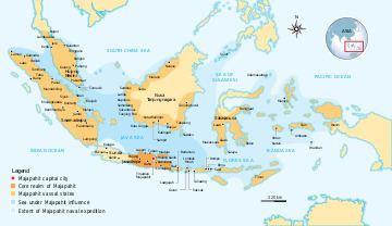 Map of Majapahit Empire