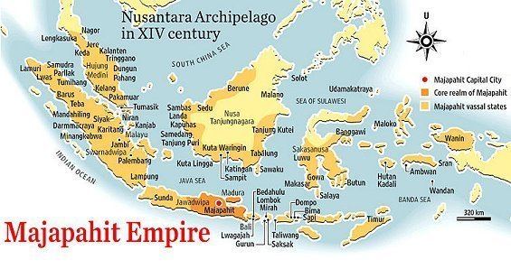 Map of Majapahit Empire