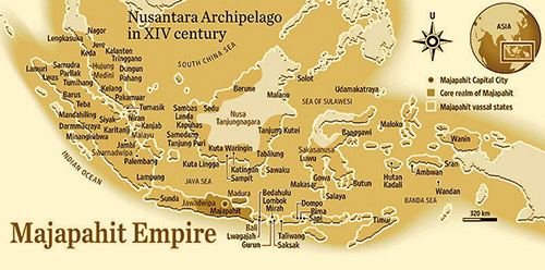 Map of Majapahit Empire