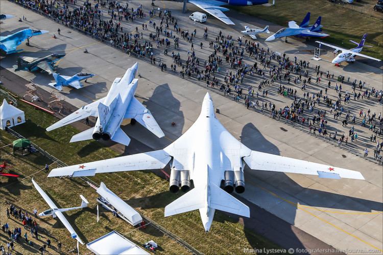MAKS Air Show Asian Defence News Aerial view of Russian MAKS2015 air show 1