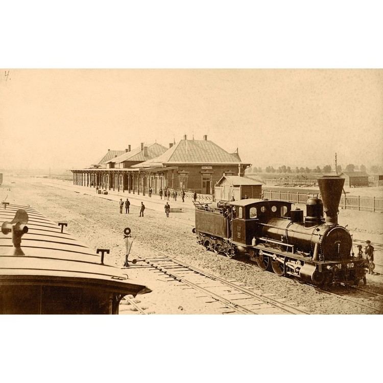 Maksymilian Fajans Warsaw Train station on Praga Maksymilian Fajans 1877