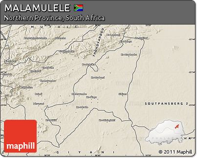 Malamulele Free Shaded Relief Map of MALAMULELE