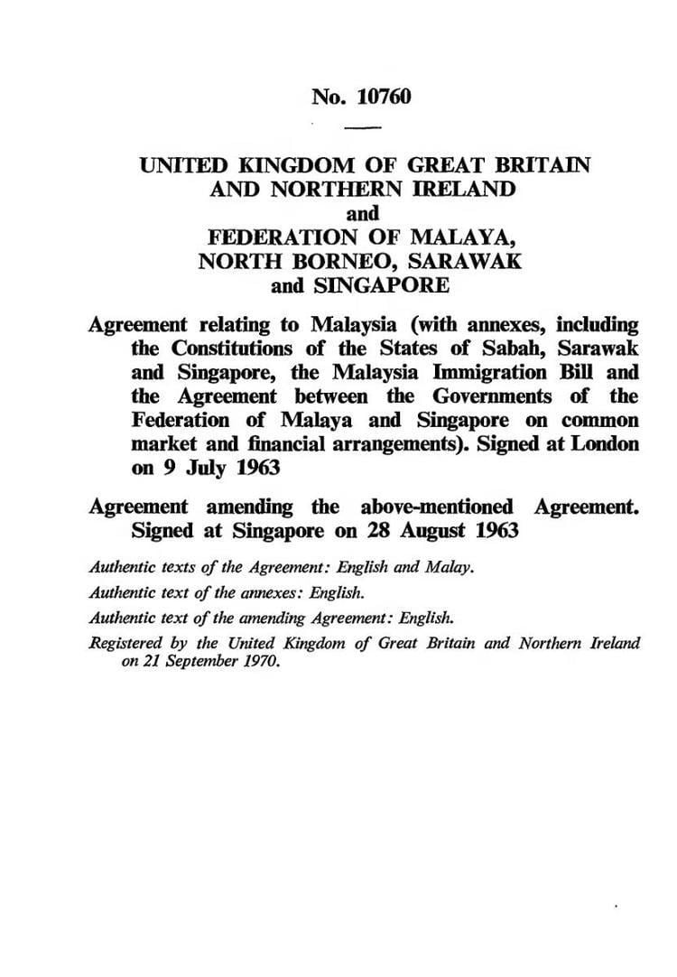 Malaysia Agreement