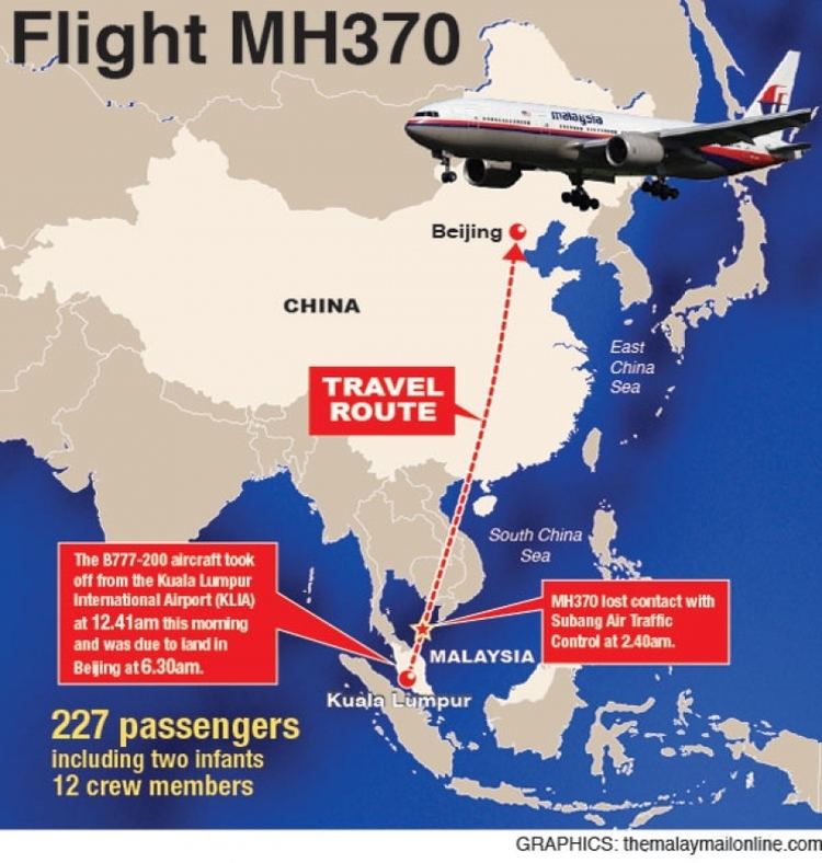Malaysia Airlines Flight 370  Alchetron, the free social encyclopedia