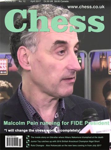 Malcolm Pein Malcolm Pein running for FIDE President ChessBase