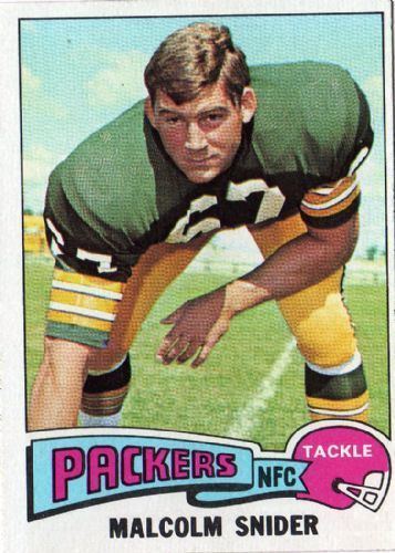 Malcolm Snider GREEN BAY PACKERS Malcolm Snider 503 TOPPS 1975 NFL American