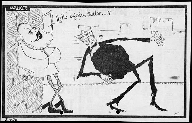 Malcolm Walker (cartoonist) Malcolm Walker on Muldoon and the US navy 1976 Cartooning Te