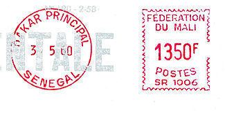Mali Federation International Postage Meter Stamp CatalogMali Federation
